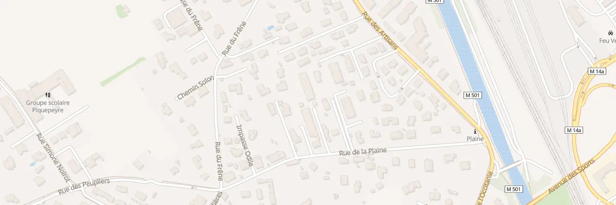 Plan du 15 Rue de la Plaine à Fenouillet