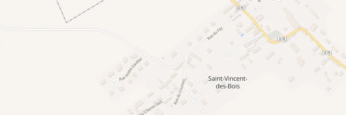 Plan du 12 Rue du Fay à Saint-Vincent-des-Bois