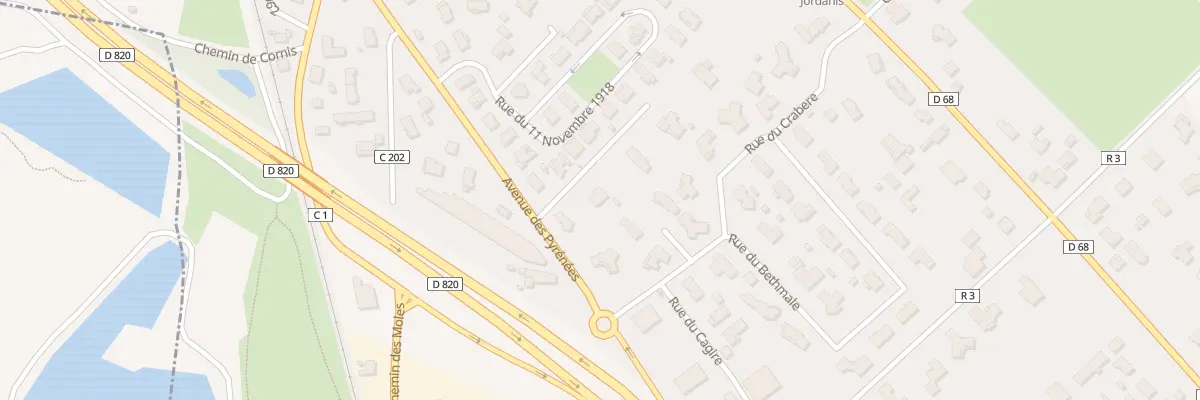 Plan du 2 Imp de la Levrere à Pinsaguel