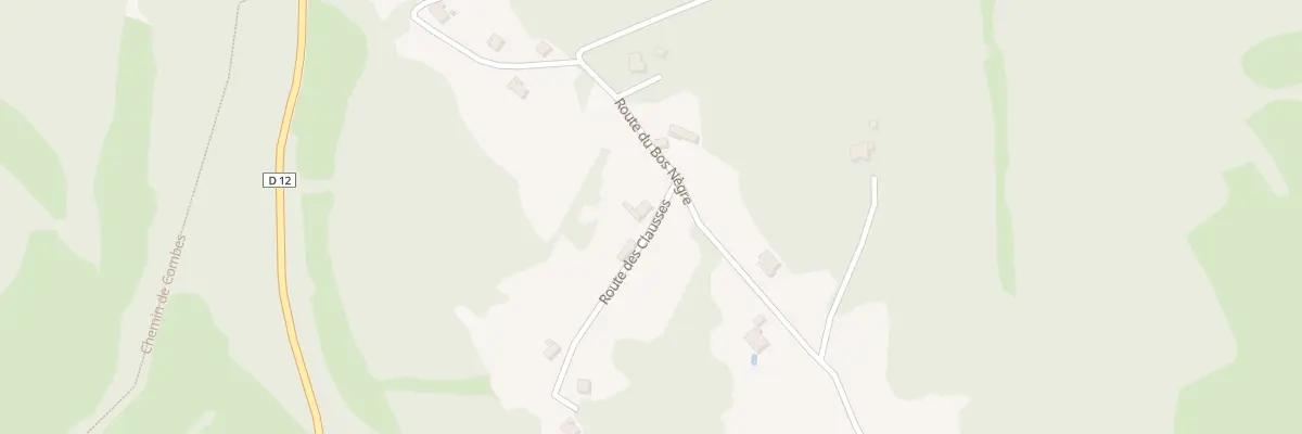 Plan du 5036A Bos Negre Bas à Saint-Denis-Catus