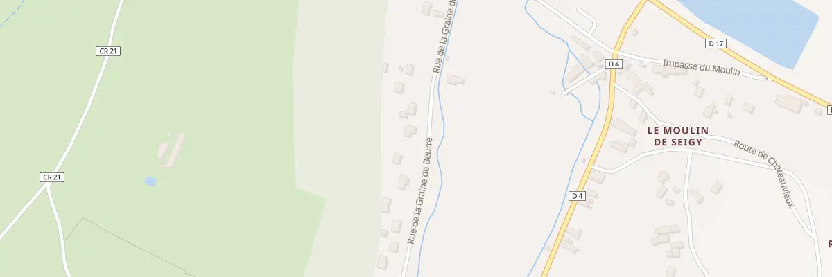 Plan du 20 Rue de la Graine de Beurre à Seigy