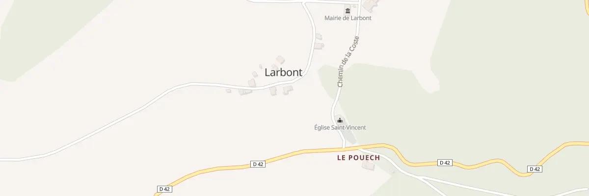Plan du 8 Larbont à Larbont