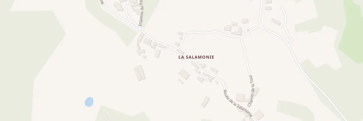 Plan du 161 La Salamonie à Borrèze