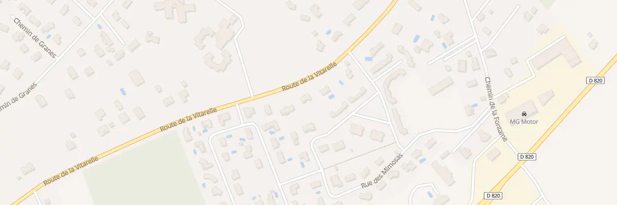 Plan du 2700 Rte de la Vitarelle à Montauban