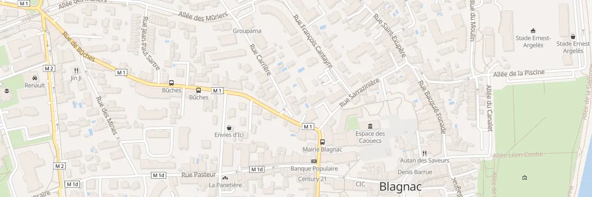Plan du 2 Rue Carrière à Blagnac