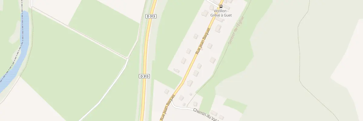 Plan du 54 Rue Jean Bequet à Vézillon