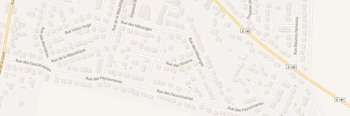 Plan du 6 Rue des Pinsons à Amilly