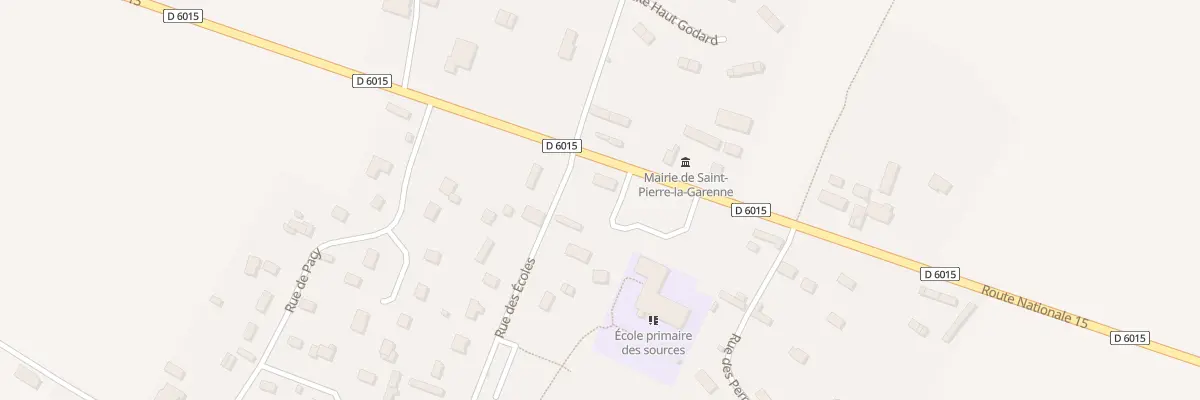 Plan du 59 Rte Departementale 6015 à Saint-Pierre-la-Garenne