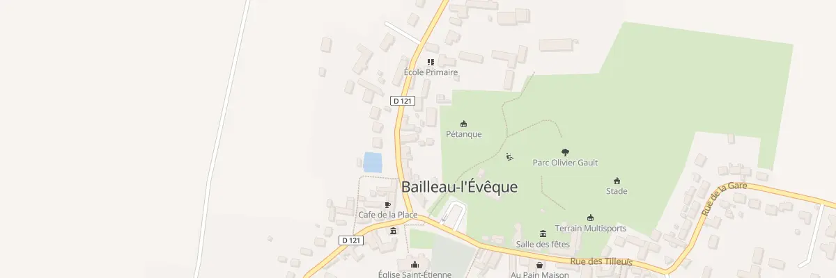 Plan du 6 Rue du Bois Herbin à Bailleau-l’Évêque