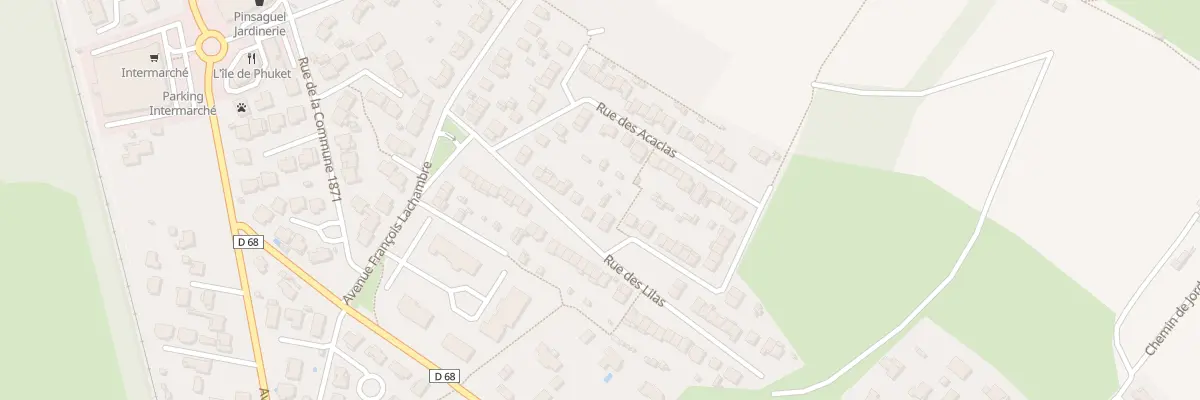Plan du 22 Rue des Lilas à Pinsaguel