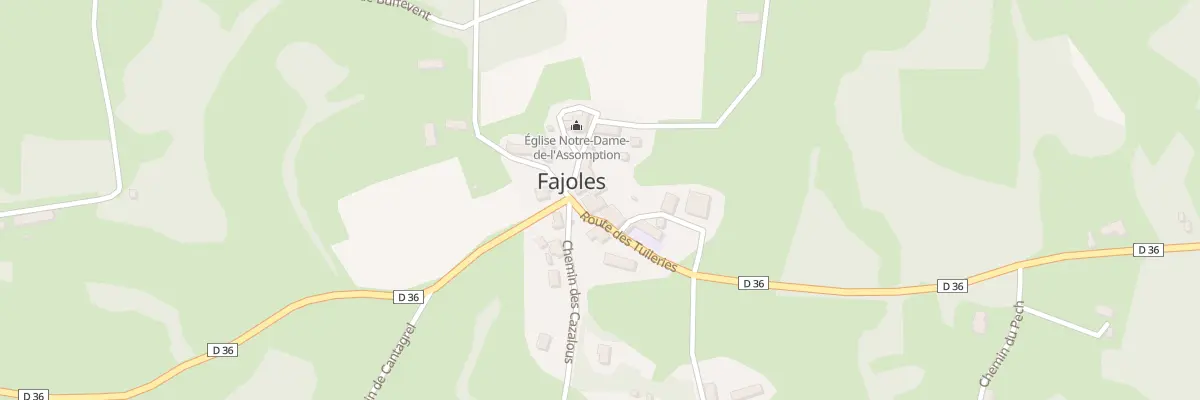 Plan du 7 Pl du Bourg à Fajoles