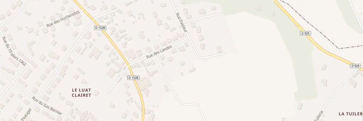 Plan du 16 Rue des Landes à Luray