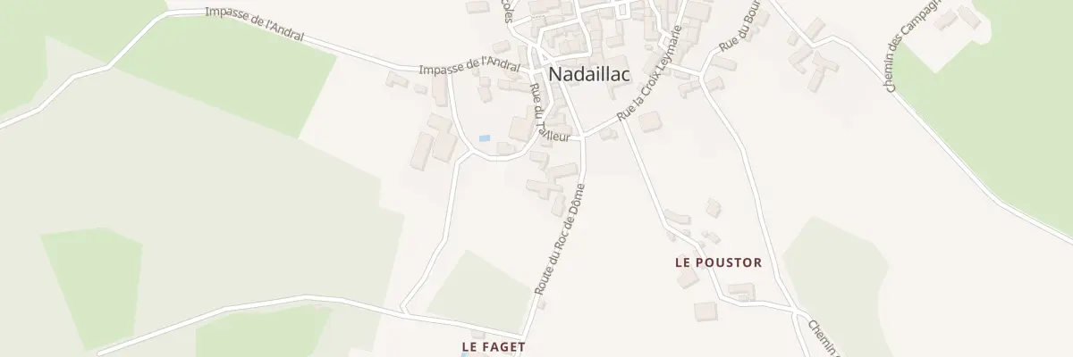 Plan du 201 Le Bourg Sud à Nadaillac
