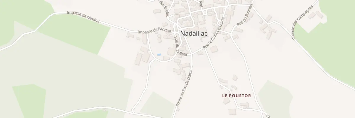 Plan du 85 Le Bourg Sud à Nadaillac