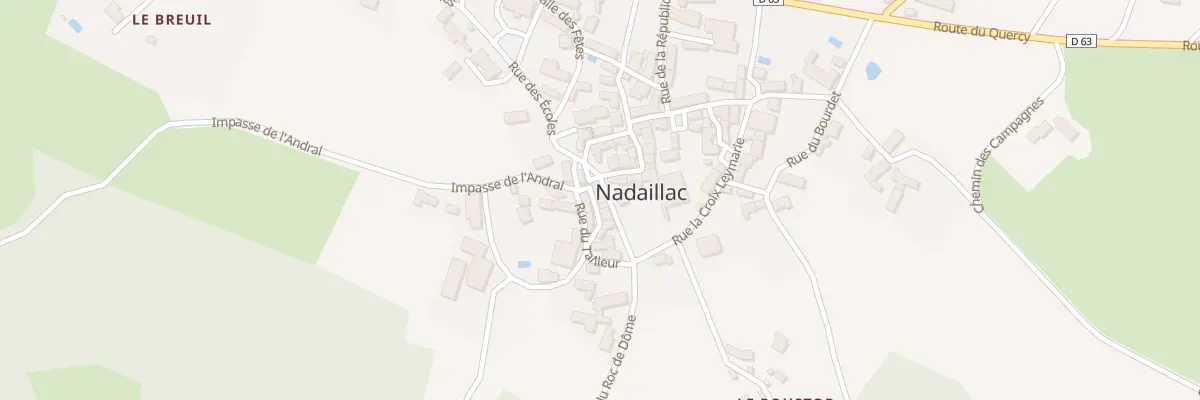 Plan du 10 Le Bourg Sud à Nadaillac