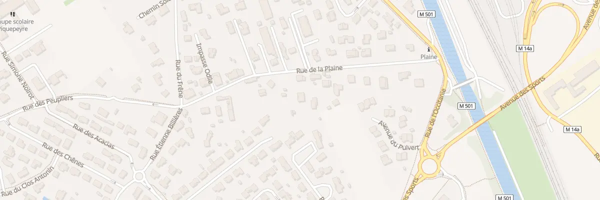 Plan du 12 Rue de la Plaine à Fenouillet