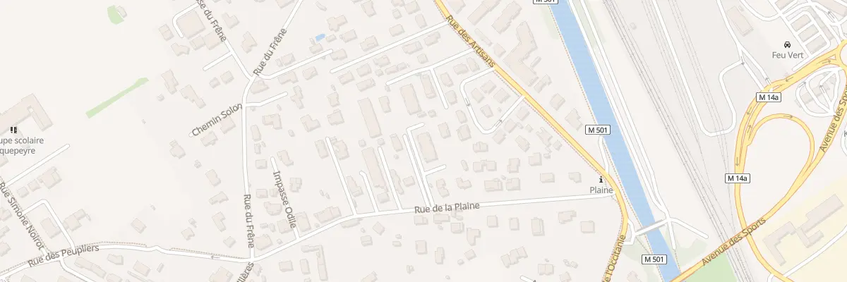 Plan du 19 Rue de la Plaine à Fenouillet