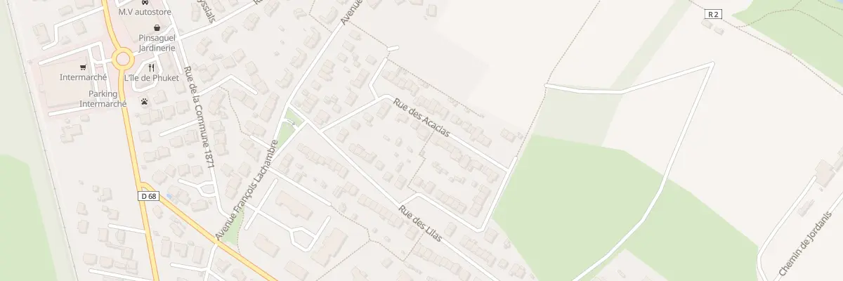 Plan du 19 Rue des Acacias à Pinsaguel