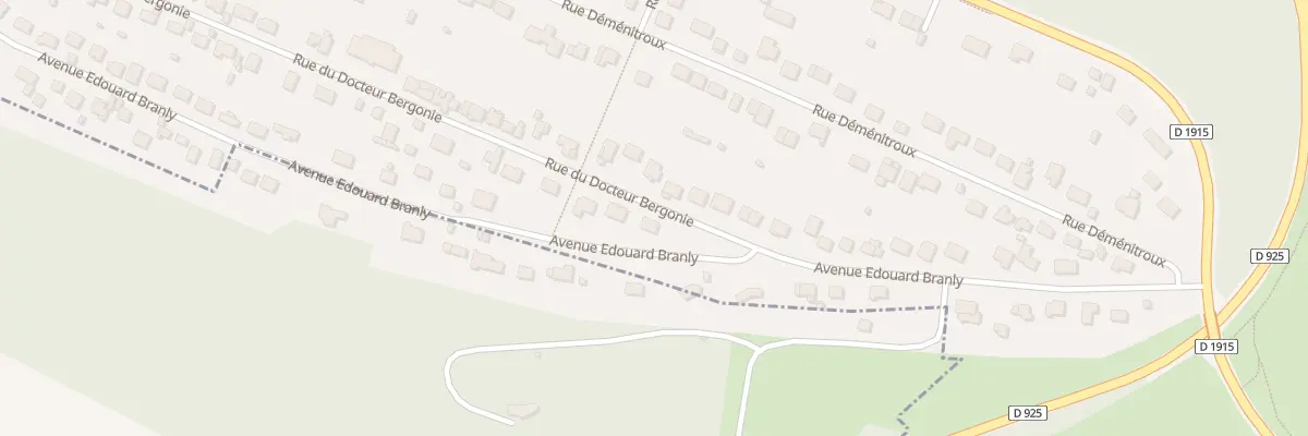 Plan du 1 Rue du Docteur Bergonié à Eu