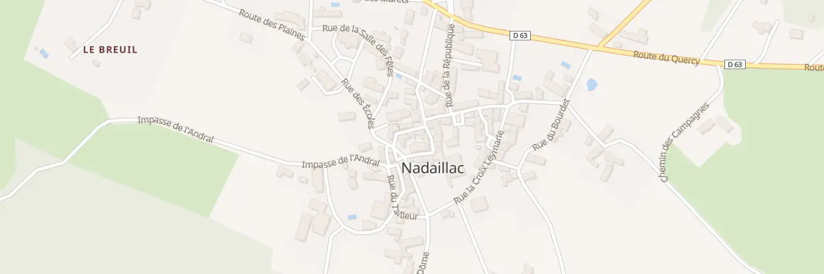 Plan du 6 Le Bourg Sud à Nadaillac