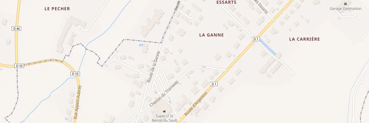 Plan du 5470 La Ganne à Saint-Benoît-du-Sault