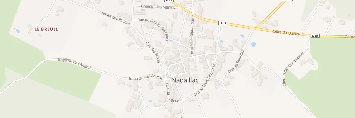 Plan du 57A Le Bourg Sud à Nadaillac