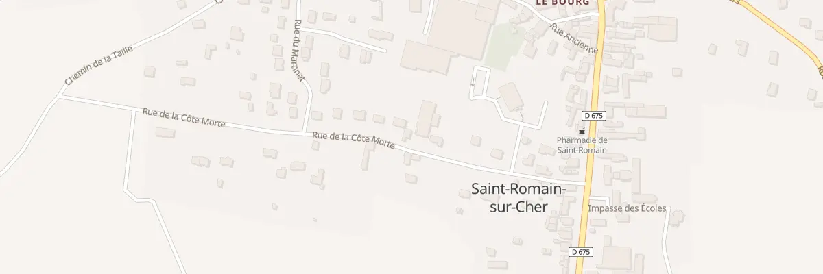 Plan du 12 Chem de la Côte Morte à Saint-Romain-sur-Cher