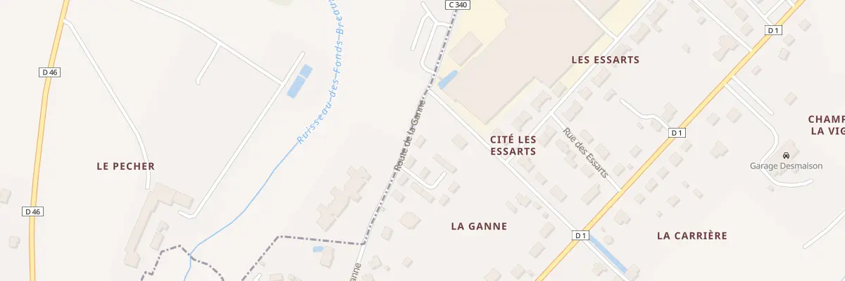 Plan du 10 Rte de la Ganne à Saint-Benoît-du-Sault