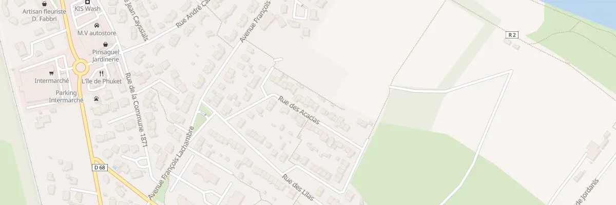 Plan du 20 Rue des Acacias à Pinsaguel