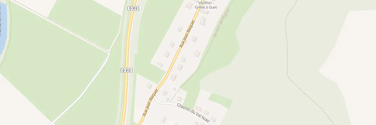 Plan du 45 Rue Jean Bequet à Vézillon