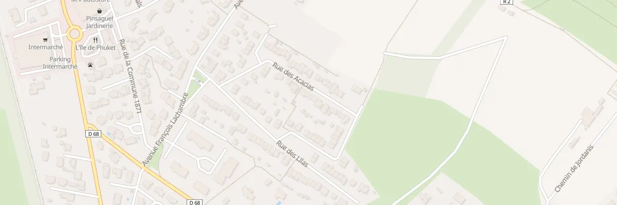 Plan du 13 Rue des Acacias à Pinsaguel
