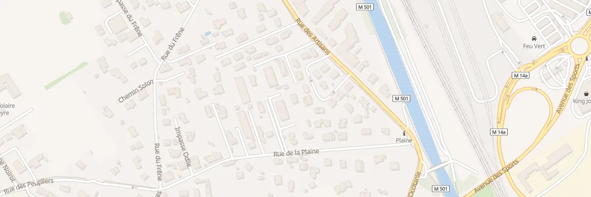 Plan du 2 Imp Pablo Neruda à Fenouillet