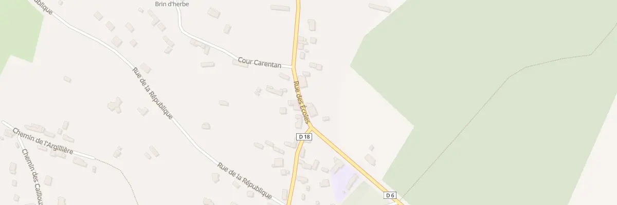 Plan du 6 Rue des Ecoles aux Hogues
