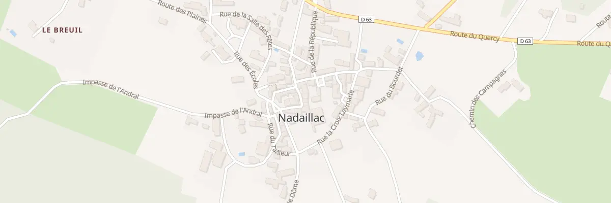 Plan du 108 Le Bourg Sud à Nadaillac