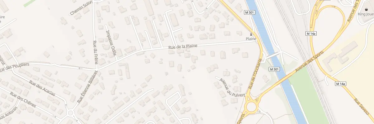 Plan du 14 Rue de la Plaine à Fenouillet