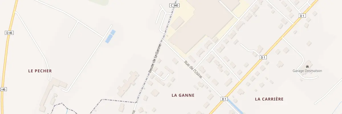 Plan du 5304 Rte de la Ganne à Saint-Benoît-du-Sault