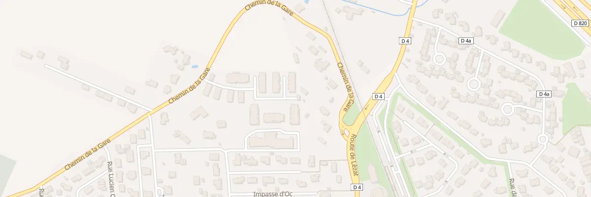 Plan du 4 Che de la Gare à Pins-Justaret