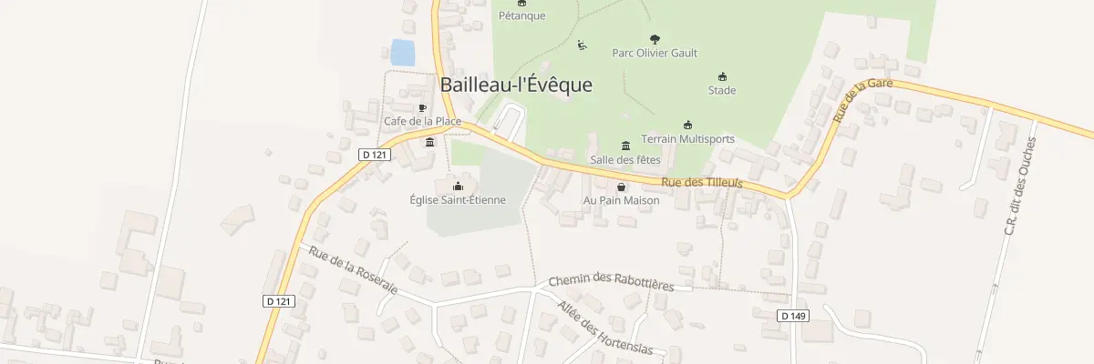 Plan du 2 Rue des Tilleuls à Bailleau-l’Évêque