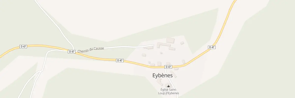 Plan du 5000 Eybenes à Salignac-Eyvigues