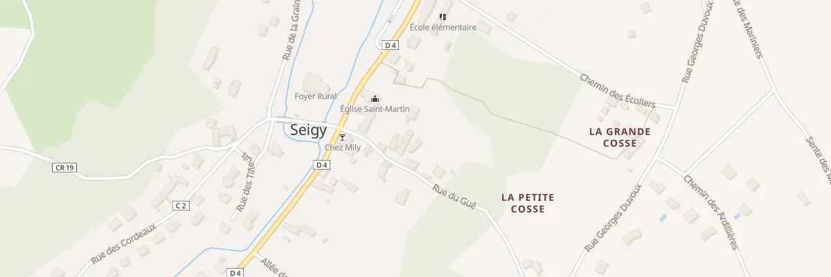 Plan du 5 Rue du Gué à Seigy