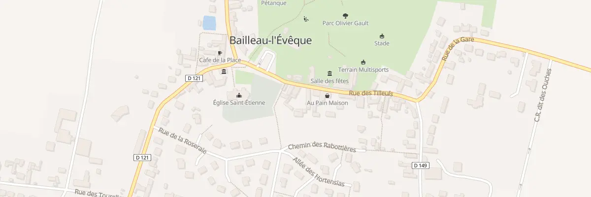 Plan du 4 Rue des Tilleuls à Bailleau-l’Évêque