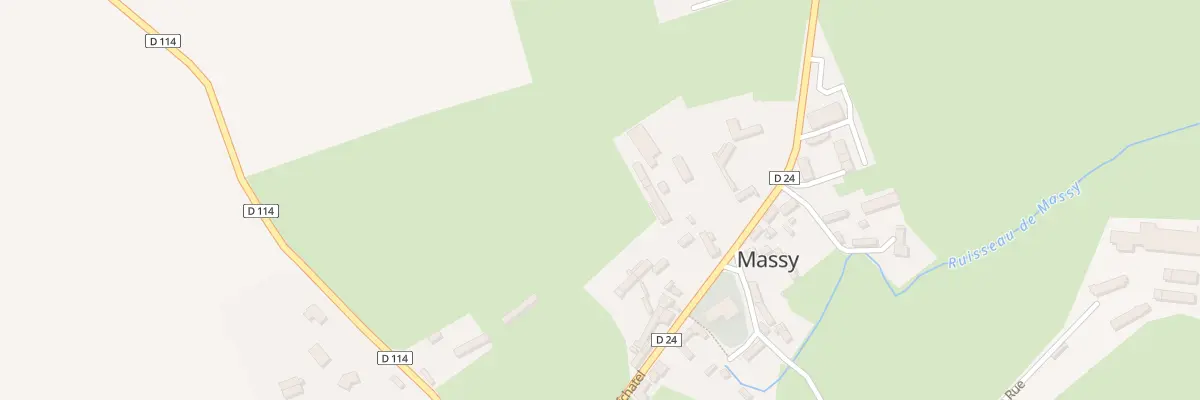 Plan du 33 Le Bourg à Massy