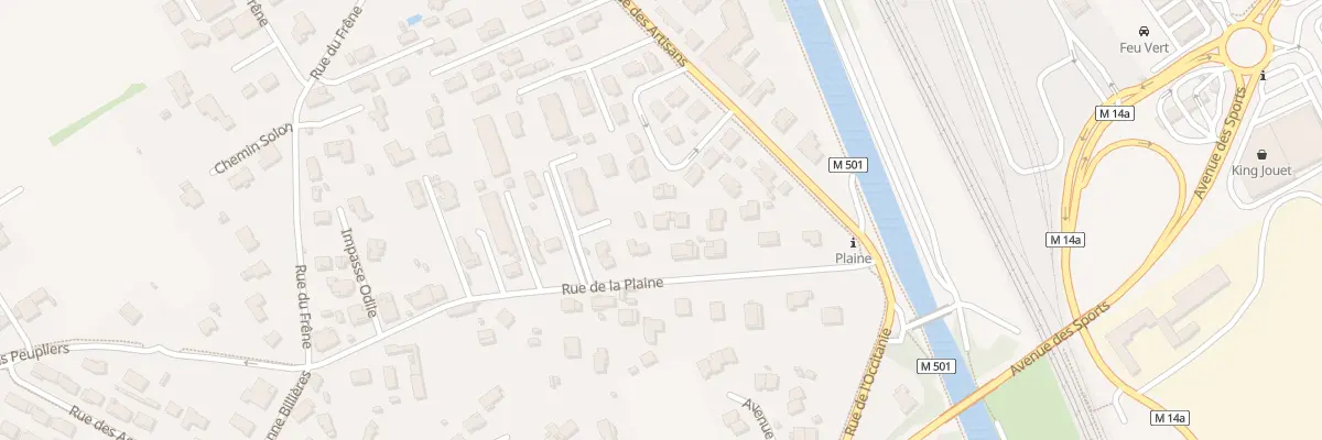 Plan du 21A Rue de la Plaine à Fenouillet