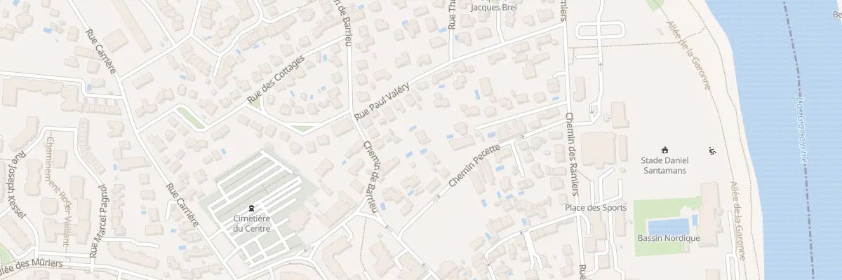 Plan du 8 Che Barrieu à Blagnac