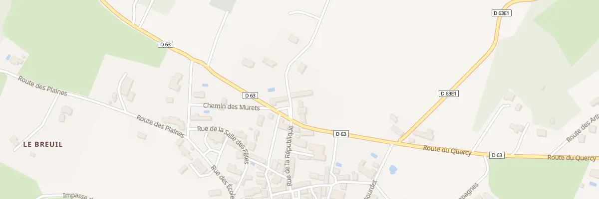 Plan du 39 Le Bourg Nord à Nadaillac