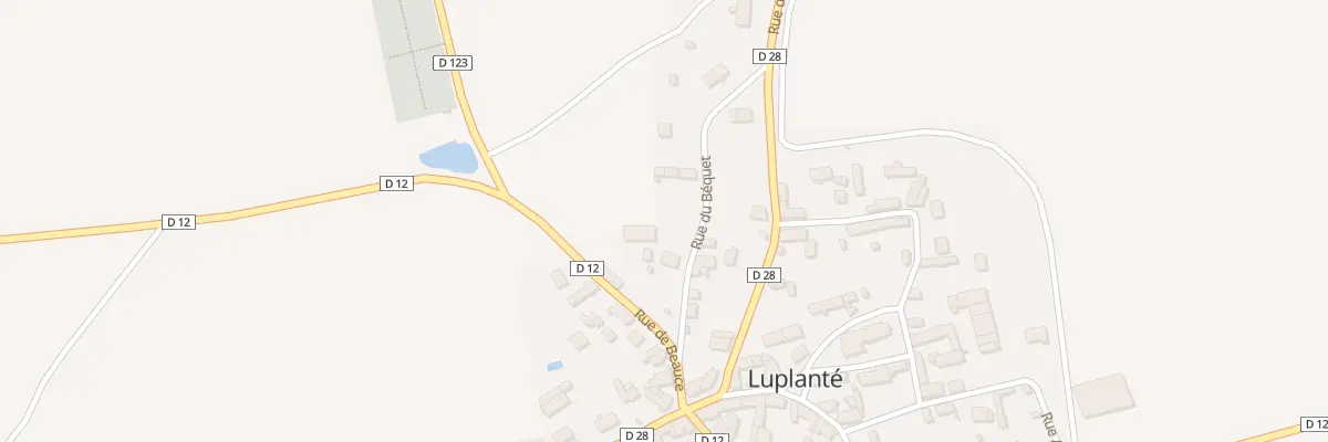 Plan du 2 Rue du Béquet à Luplanté