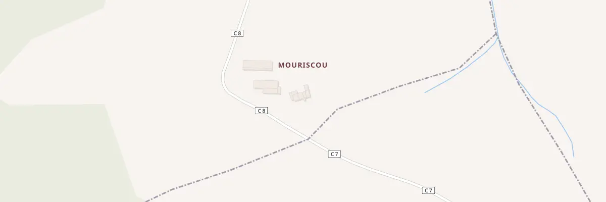 Plan du 16 Mouriscou à Castéras
