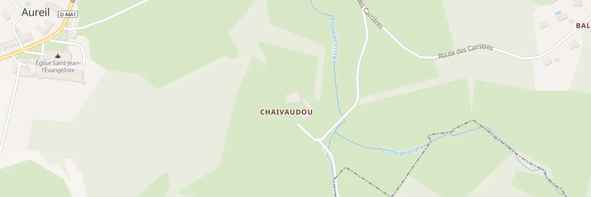 Plan du 32 Chavaudou à Aureil