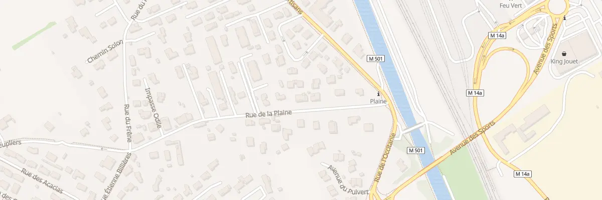 Plan du 23 Rue de la Plaine à Fenouillet