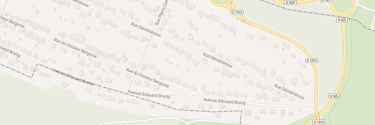 Plan du 33 Rue Déménitroux à Eu